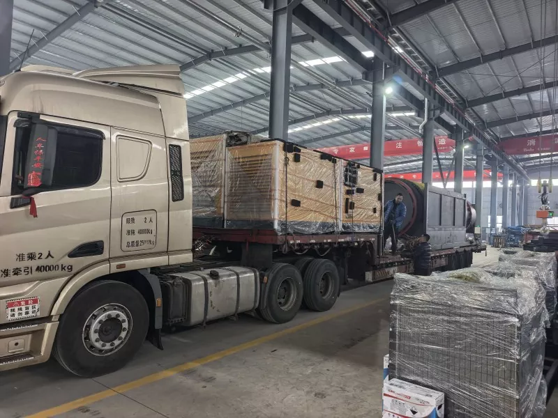 Jinqi Mining Machinery Rusiyaya baraban ayıran və dəstəkləyən avadanlığın partiyasını göndərir